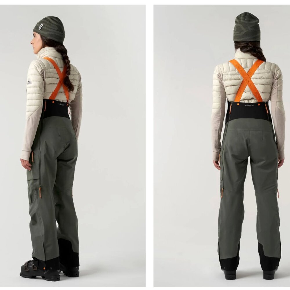 In SEARCH OF: Orage Women's 3L Bib in Boreal Green in Large